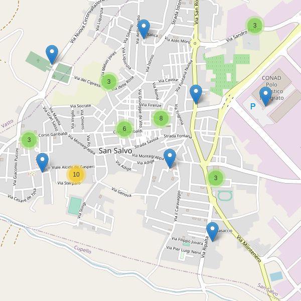 Thumbnail mappa parcheggi di San Salvo