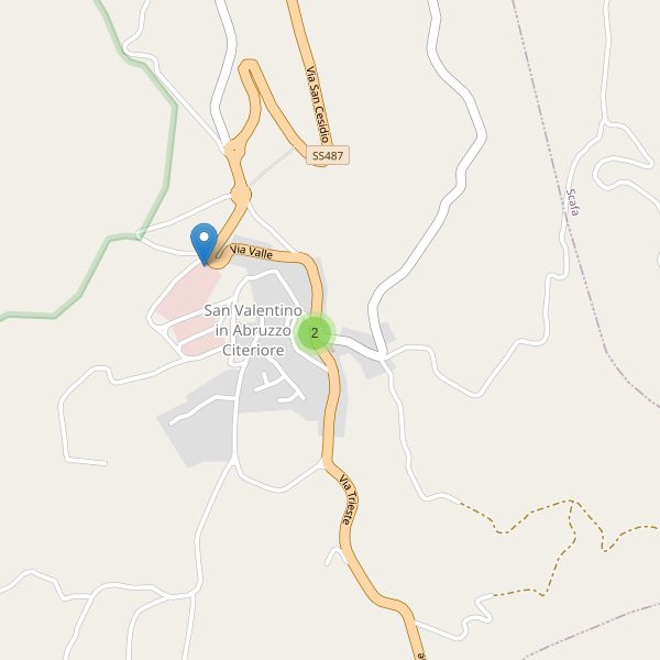 Thumbnail mappa parcheggi di San Valentino in Abruzzo Citeriore