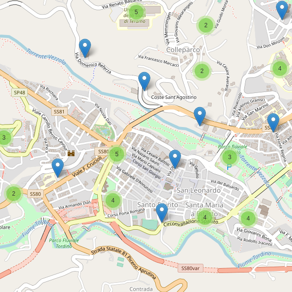 Thumbnail mappa parcheggi di Teramo