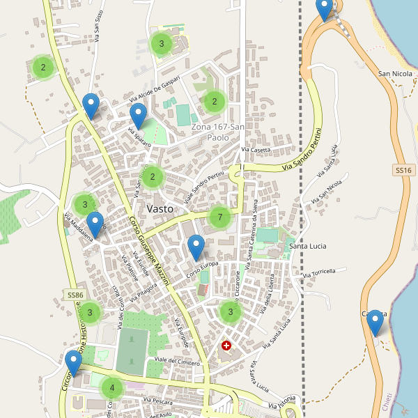 Thumbnail mappa parcheggi di Vasto