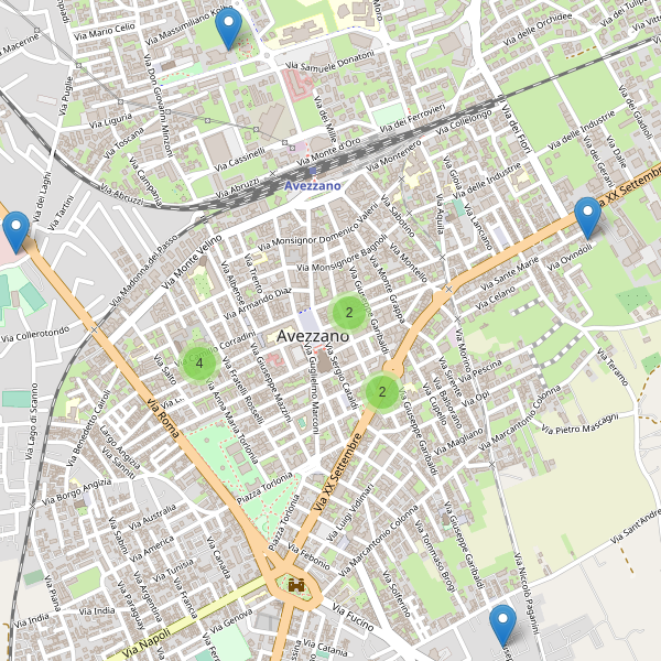 Thumbnail mappa ristoranti di Avezzano