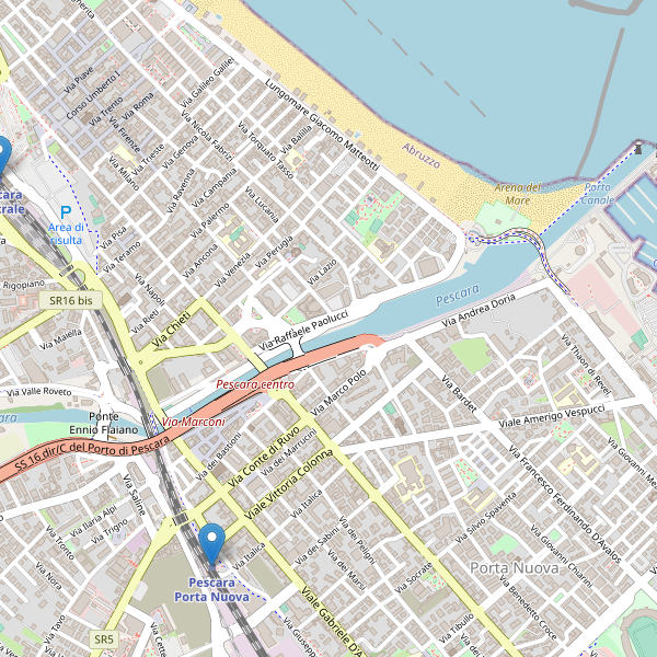 Thumbnail mappa stazioni di Pescara