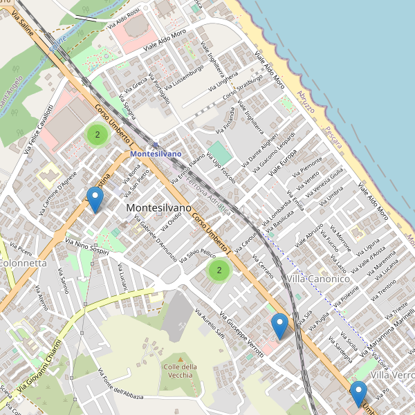 Thumbnail mappa supermercati di Montesilvano