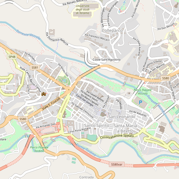 Thumbnail mappa taxi di Teramo