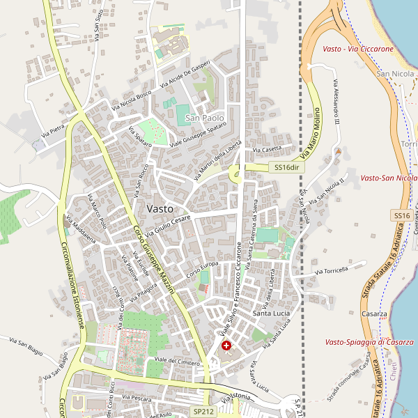 Thumbnail mappa taxi di Vasto