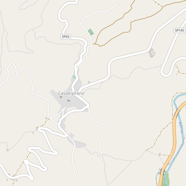 Thumbnail mappa stradale di Casalciprano