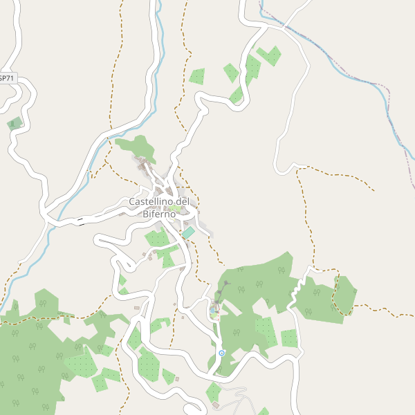 Thumbnail mappa stradale di Castellino del Biferno