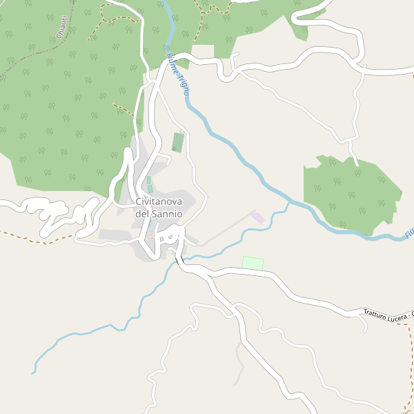 Thumbnail mappa stradale di Civitanova del Sannio
