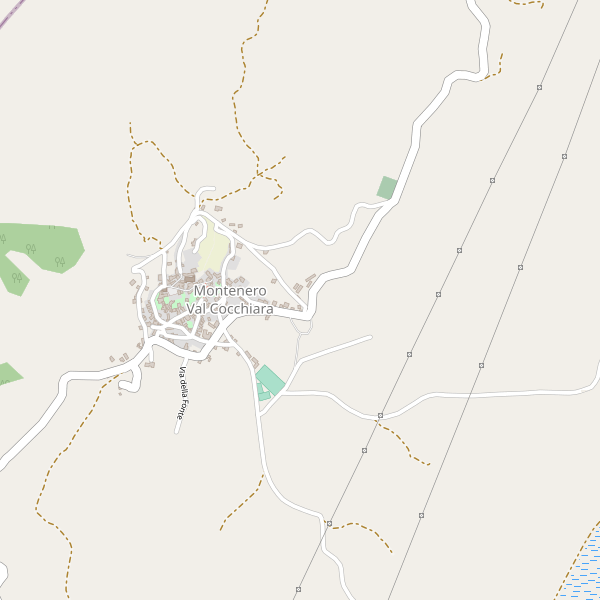 Thumbnail mappa stradale di Montenero Val Cocchiara