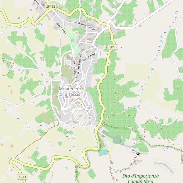 Thumbnail mappa stradale di Montenero di Bisaccia