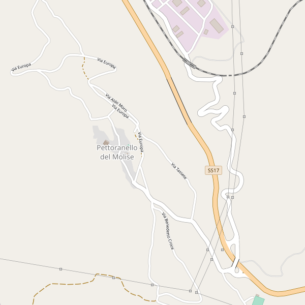 Thumbnail mappa stradale di Pettoranello del Molise