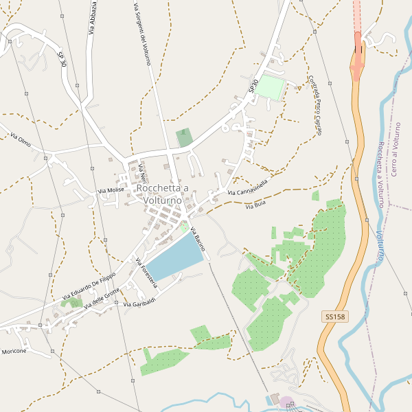 Thumbnail mappa stradale di Rocchetta a Volturno
