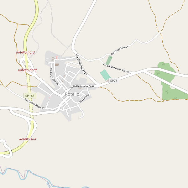 Thumbnail mappa palestre di Rotello