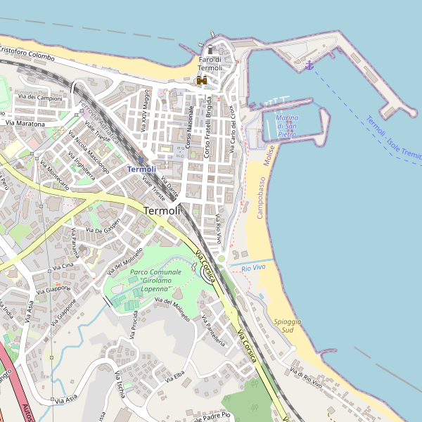 Thumbnail mappa stazionibus di Termoli