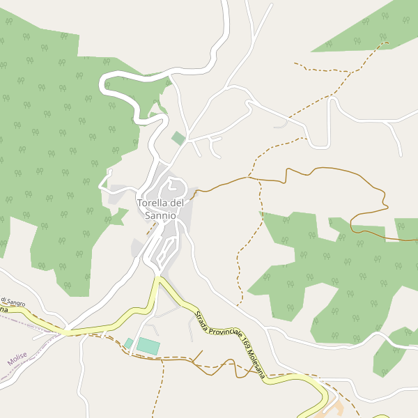 Thumbnail mappa stradale di Torella del Sannio