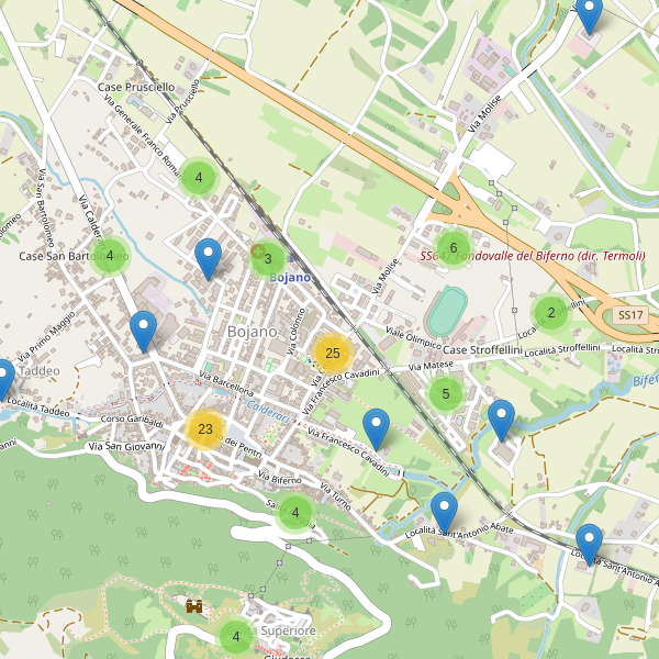 Thumbnail mappa parcheggi di Bojano