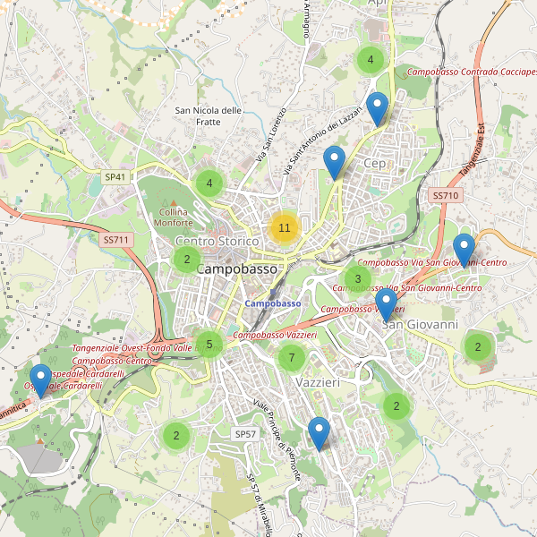 Thumbnail mappa parcheggi di Campobasso