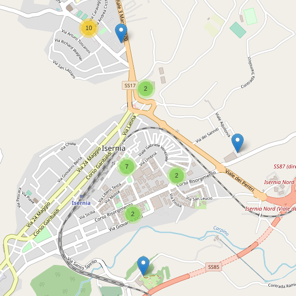 Thumbnail mappa parcheggi Isernia