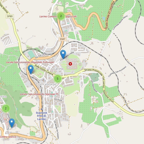 Thumbnail mappa parcheggi di Larino