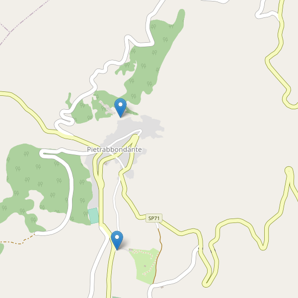 Thumbnail mappa parcheggi di Pietrabbondante