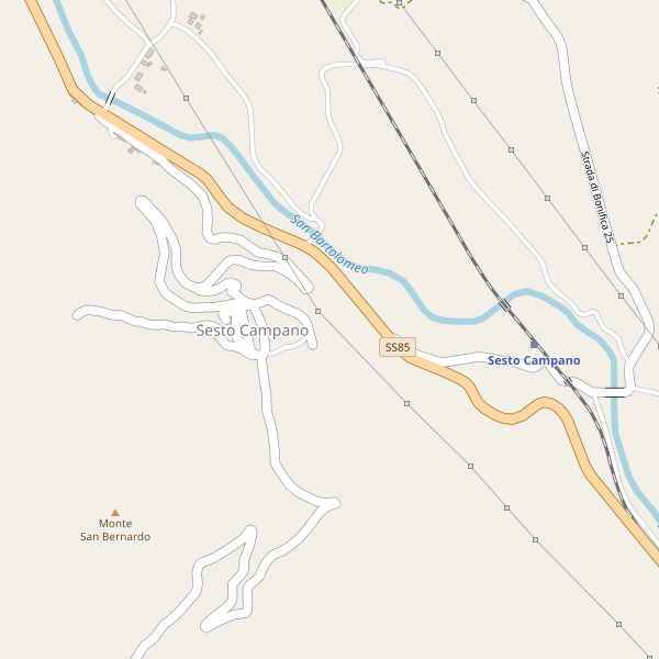 Thumbnail mappa parcheggi di Sesto Campano