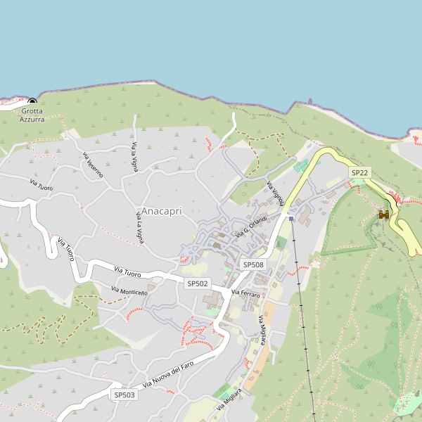 Thumbnail mappa stradale di Anacapri