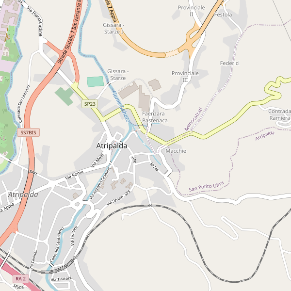 Thumbnail mappa stradale di Atripalda