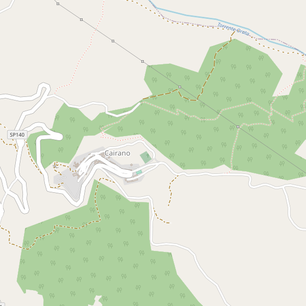 Thumbnail mappa stradale di Cairano