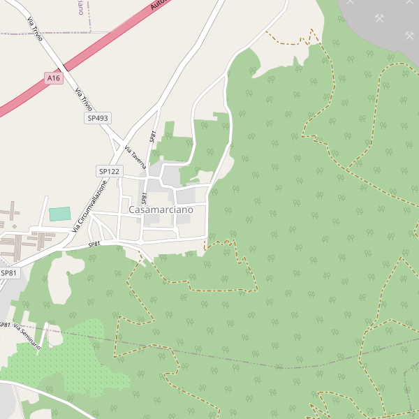 Thumbnail mappa stradale di Casamarciano