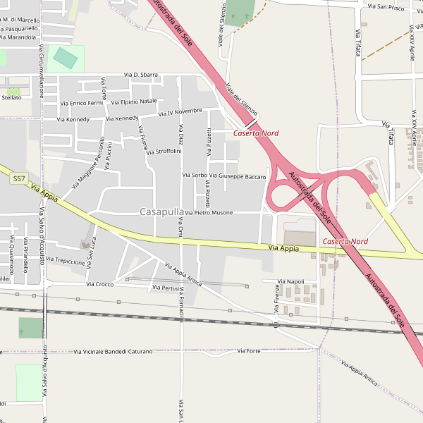 Thumbnail mappa stradale di Casapulla