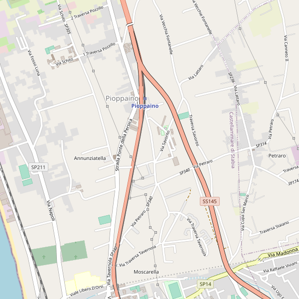 Thumbnail mappa stradale di Castellammare di Stabia