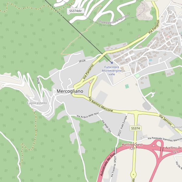 Thumbnail mappa stradale di Mercogliano