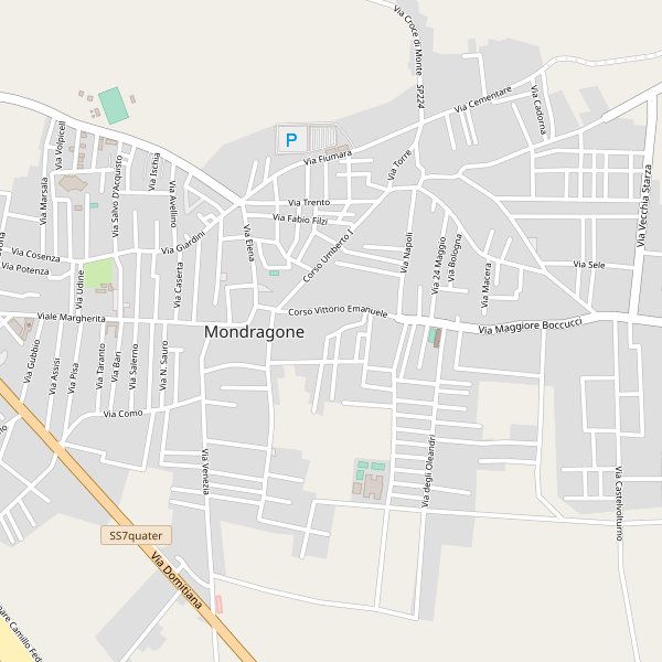 Thumbnail mappa stradale di Mondragone