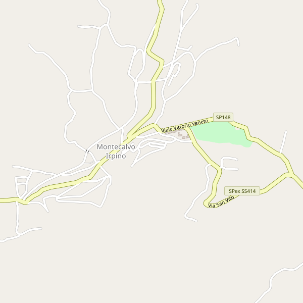 Thumbnail mappa stradale di Montecalvo Irpino