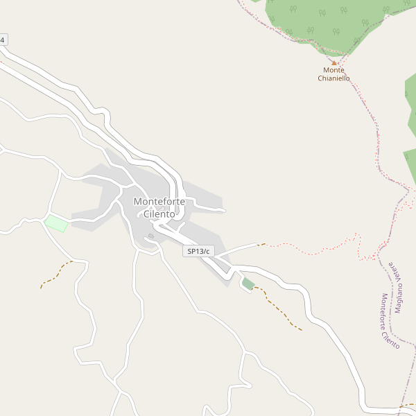 Thumbnail mappa stradale di Monteforte Cilento