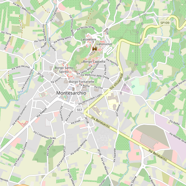 Thumbnail mappa stradale di Montesarchio