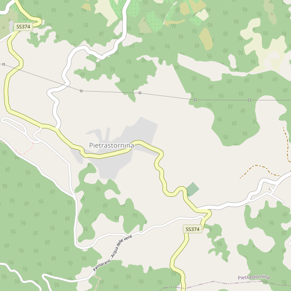 Thumbnail mappa stradale di Pietrastornina