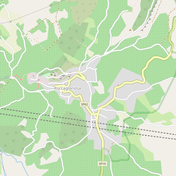 Thumbnail mappa stradale di Roccagloriosa