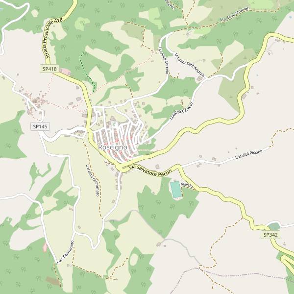 Thumbnail mappa hotel di Roscigno