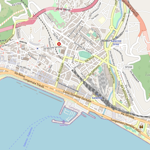 Thumbnail mappa stazionibus di Salerno