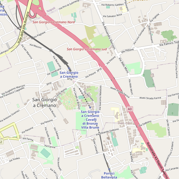 Thumbnail mappa stradale di San Giorgio a Cremano