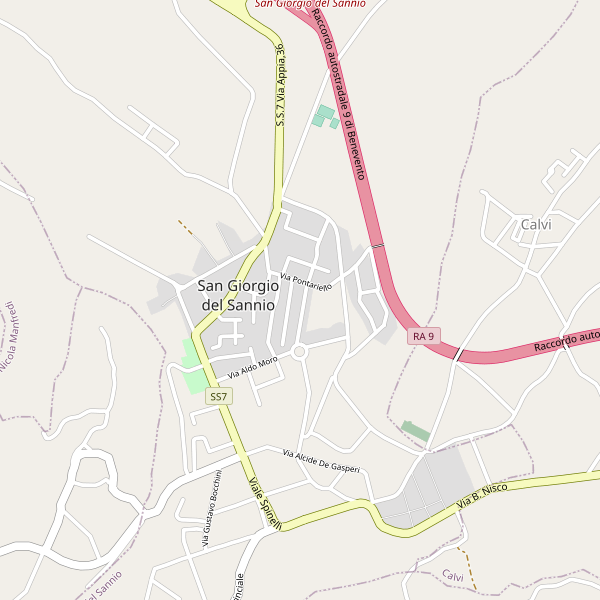 Thumbnail mappa stradale di San Giorgio del Sannio