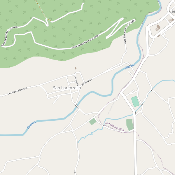 Thumbnail mappa stradale di San Lorenzello