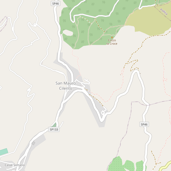 Thumbnail mappa stradale di San Mauro Cilento