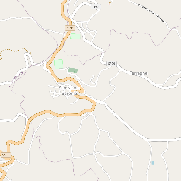 Thumbnail mappa stradale di San Nicola Baronia