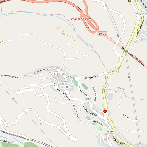 Thumbnail mappa stradale di Torchiara