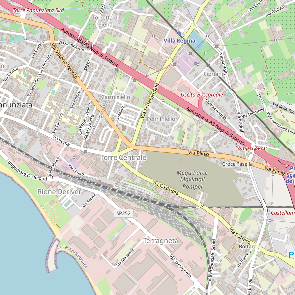 Thumbnail mappa stradale di Torre Annunziata