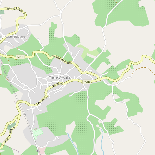 Thumbnail mappa stradale di Torre Orsaia