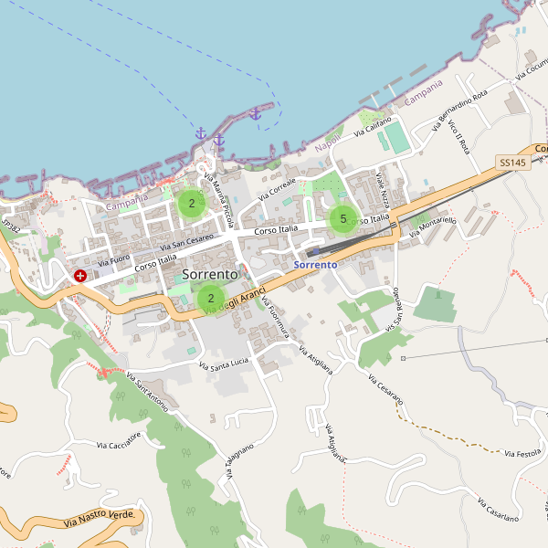 Thumbnail mappa bancomat di Sorrento