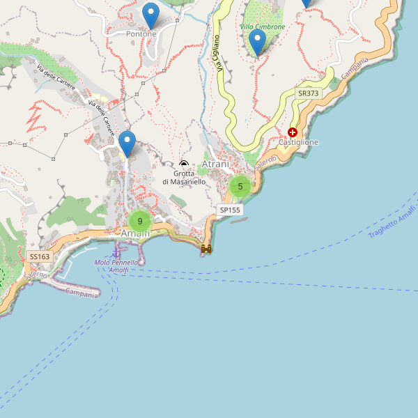 Thumbnail mappa bar di Amalfi